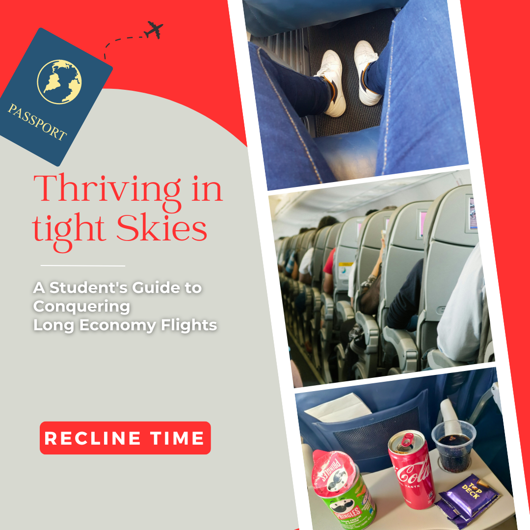 Thriving in the Skies: A Student’s Guide to Conquering Long Economy Flights